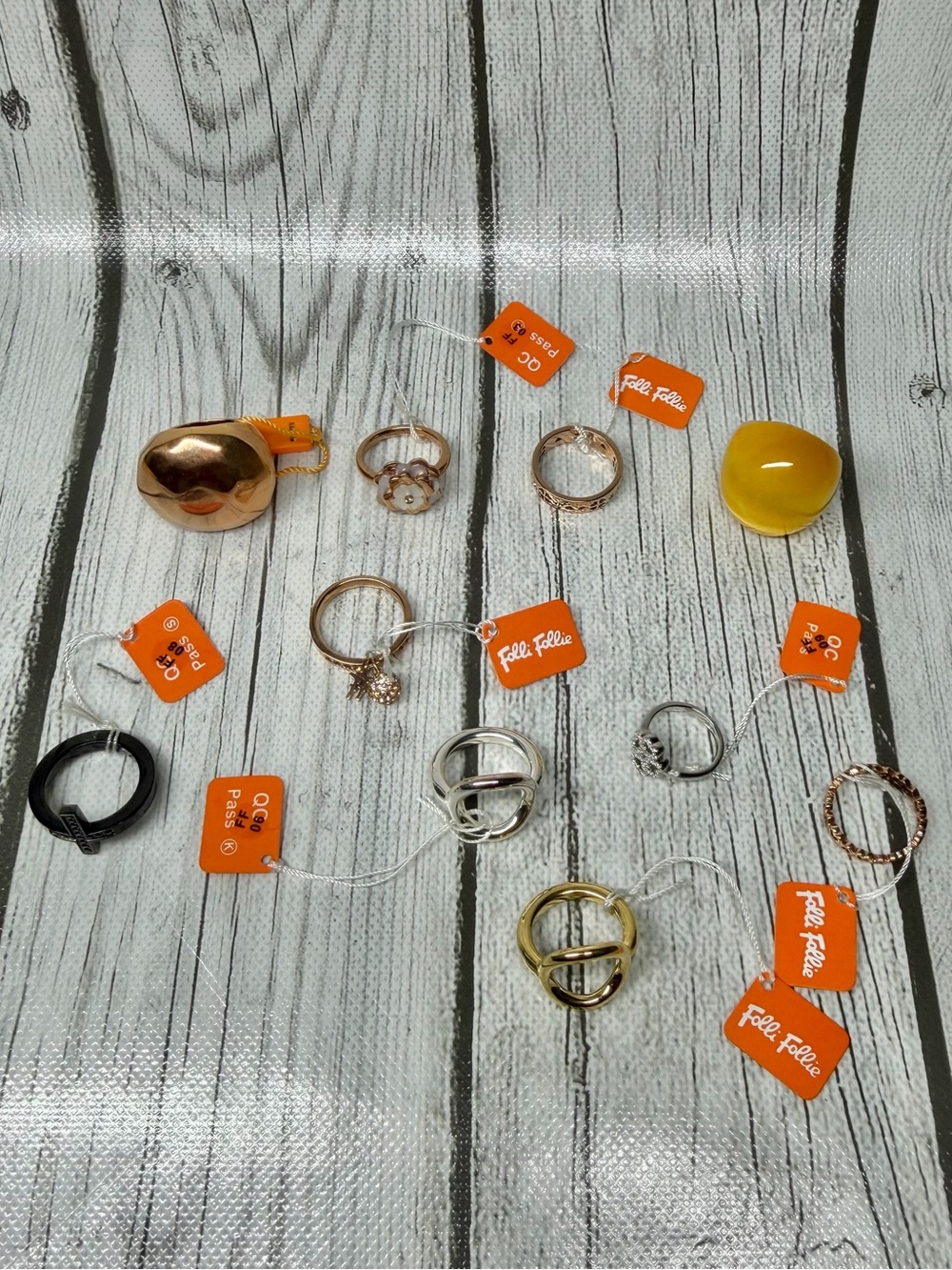 BRAND NEW Folli Follie 10 Rings Bundle/Lot